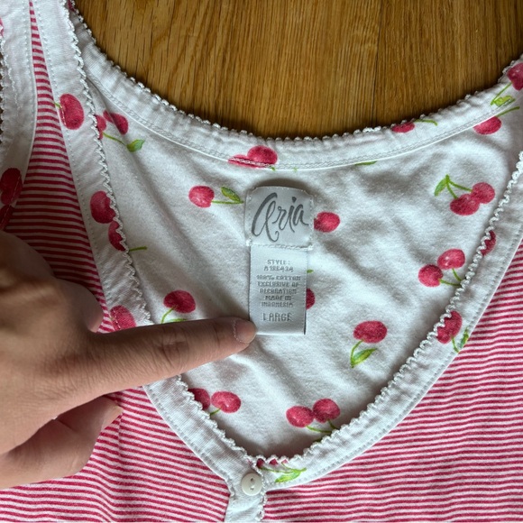 Cherry Striped Dress - Picture 2 of 3